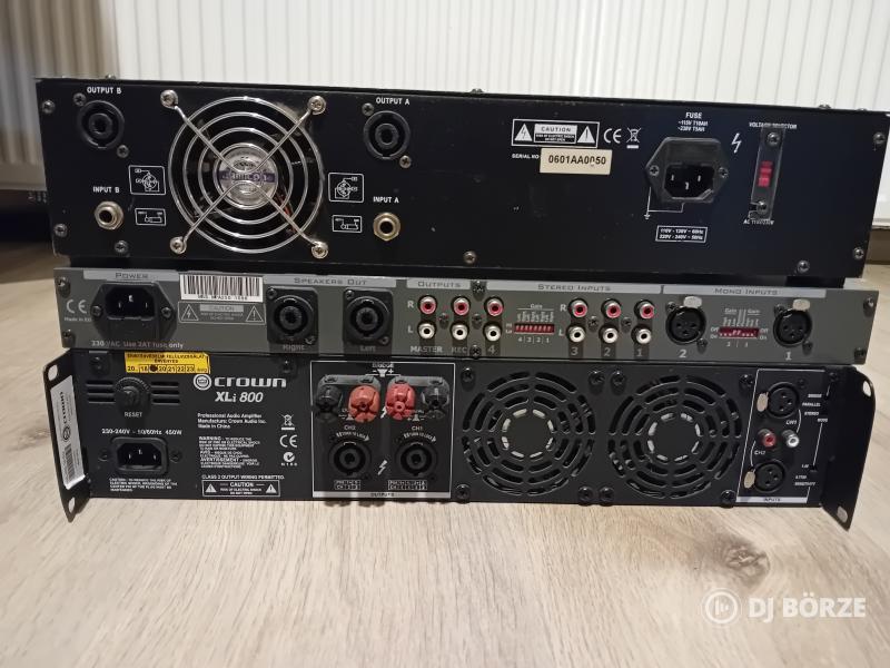 Hangrendszer kellékek, limiter eq végfok, lejátszó stb