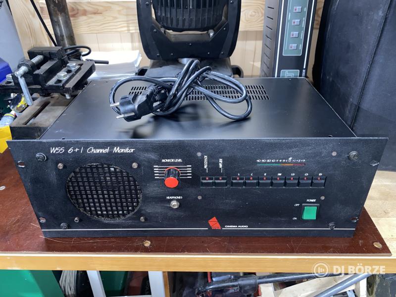 WSS 6+1 Channel Monitor, 4U rack dobotban, hangszóróval, TDA-val