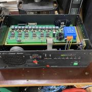 WSS 6+1 Channel Monitor, 4U rack dobotban, hangszóróval, TDA-val