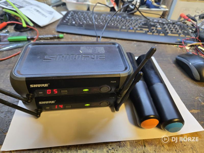 2db Shure PGX4 vevő és adó kapszula (fej) és táp nélkül