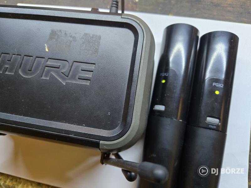 2db Shure PGX4 vevő és adó kapszula (fej) és táp nélkül