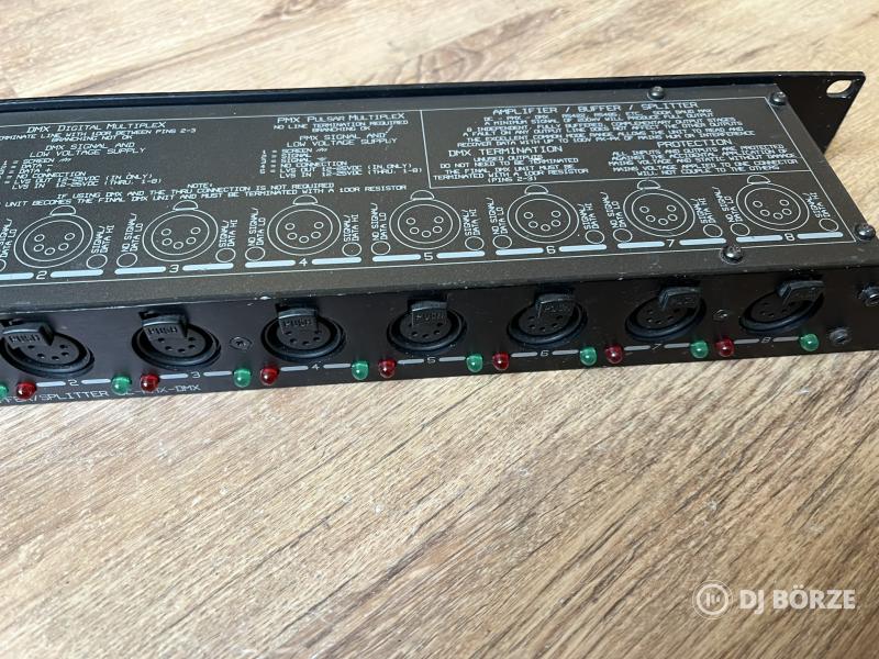 Pulsar DC-DMX-PMX spiltter 8 sávos