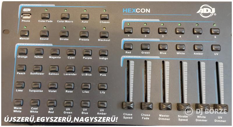 Eladó 1db. ADJ Hexcon 36 csatornás DMX vezérlő újszerű állapotban.