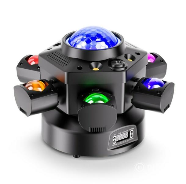 Eladó számlával, garanciával új 120 watt 6 karú forgófejű robotlámpák
