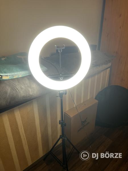 Jackal RM-NWLR 45cm LED körfény, körlámpa, ringlight távirányítóval/álvánnyal