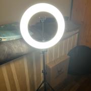 Jackal RM-NWLR 45cm LED körfény, körlámpa, ringlight távirányítóval/álvánnyal