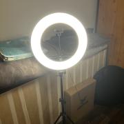 Jackal RM-NWLR 45cm LED körfény, körlámpa, ringlight távirányítóval/álvánnyal