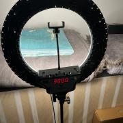 Jackal RM-NWLR 45cm LED körfény, körlámpa, ringlight távirányítóval/álvánnyal