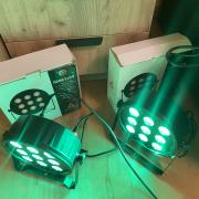 Fractal 9x10W, RGBW LED PAR lámpa, 2 db egyben, új
