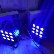 Fractal 9x10W, RGBW LED PAR lámpa, 2 db egyben, új