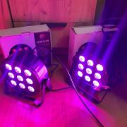 Fractal 9x10W, RGBW LED PAR lámpa, 2 db egyben, új