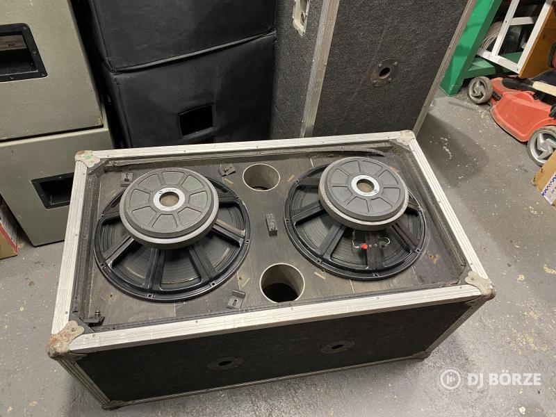 RCF dupla 15" mélyláda 2 db, rétegelt lemezből, RCF L15P-200 hangszórókkal