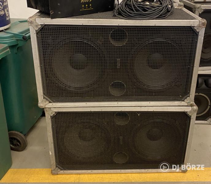 RCF dupla 15" mélyláda 2 db, rétegelt lemezből, RCF L15P-200 hangszórókkal