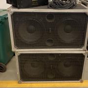 RCF dupla 15" mélyláda 2 db, rétegelt lemezből, RCF L15P-200 hangszórókkal