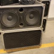 RCF dupla 15" mélyláda 2 db, rétegelt lemezből, RCF L15P-200 hangszórókkal