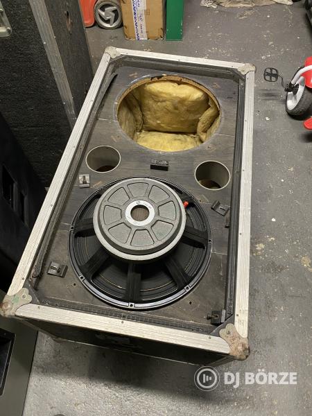 RCF dupla 15" mélyláda 2 db, rétegelt lemezből, RCF L15P-200 hangszórókkal