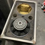 RCF dupla 15" mélyláda 2 db, rétegelt lemezből, RCF L15P-200 hangszórókkal