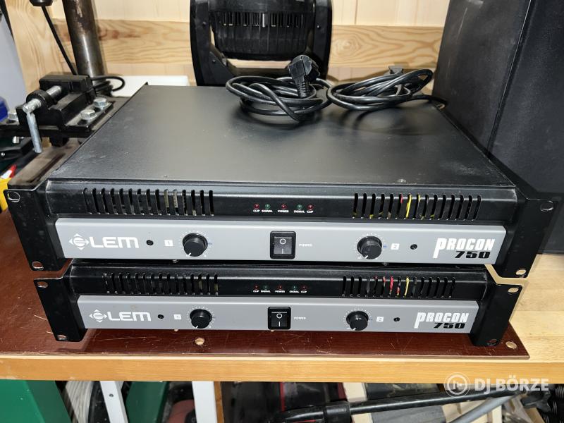 LEM Procon 750 2x375W 4ohm végfokok 2 db egyben