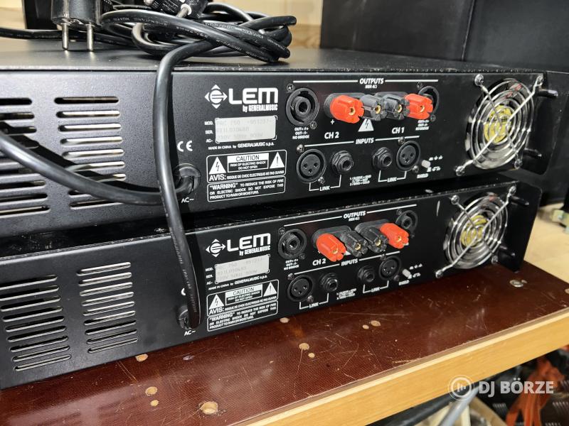 LEM Procon 750 2x375W 4ohm végfokok 2 db egyben