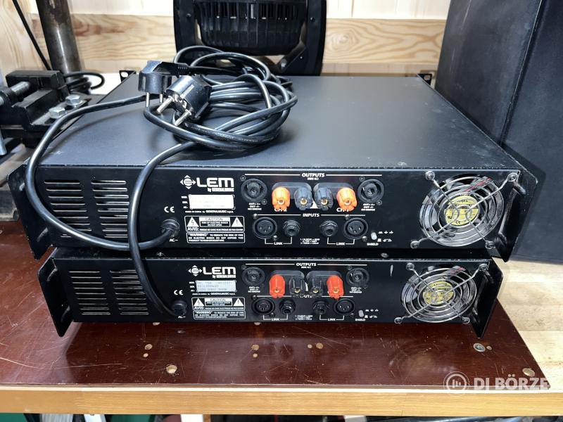 LEM Procon 750 2x375W 4ohm végfokok 2 db egyben
