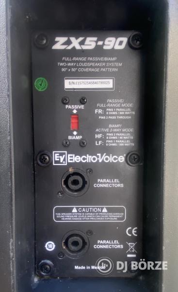 Electro-Voice ZX5-90 premium hangfal, kiváló műszaki állapot, féláron