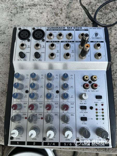 RCF ART 312-A és BEHRINGER EURORACK MX 602A