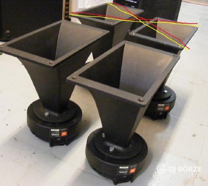 Sok-sok 8", 10", 12", 15"-os hangszórók 30db 18"(50cm), ringek, 1"-2" driverek, 1"- 2" tölcsérek