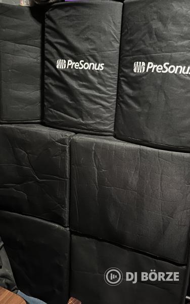 4db Presonus 315 AI + 4db Presonus 18s AI (huzattal, távtartó rúddal)