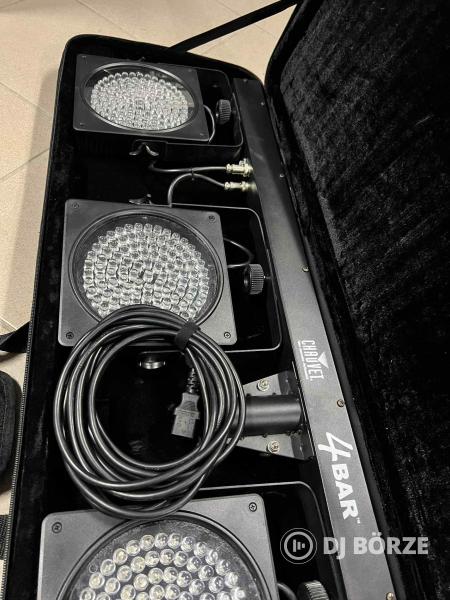 Chauvet 4 bar led dmx lámpacsík szett táskával, lábkapcsolóval, állvánnyal