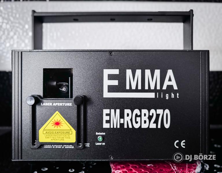 Profi 6W RGB lézer – EMMA RGB-270 ILDA / DMX vezérléssel – új állapotban
