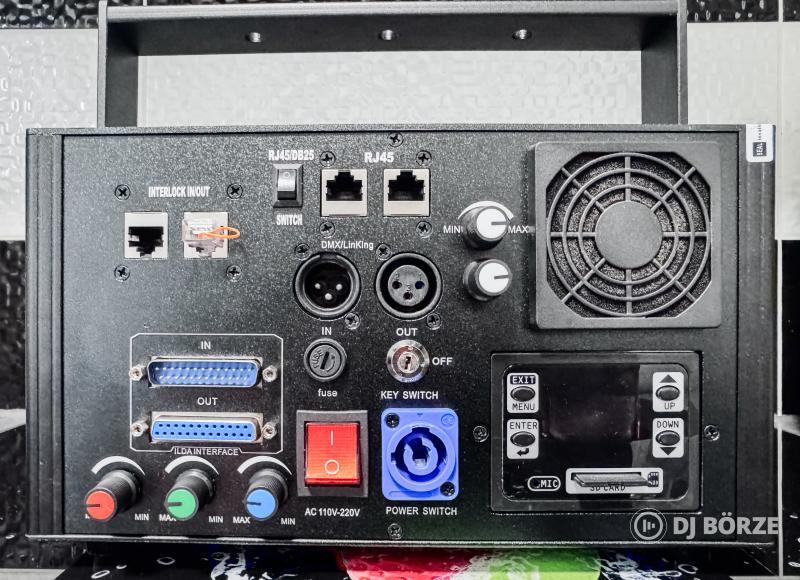 Profi 6W RGB lézer – EMMA RGB-270 ILDA / DMX vezérléssel – új állapotban