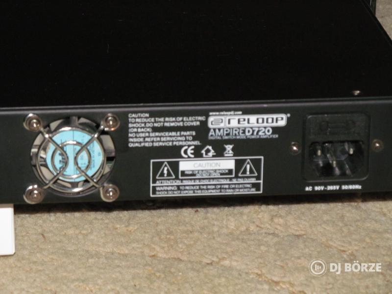 Reloop Ampire D720 digitális D-osztályú erősítő végfok, 1U magas