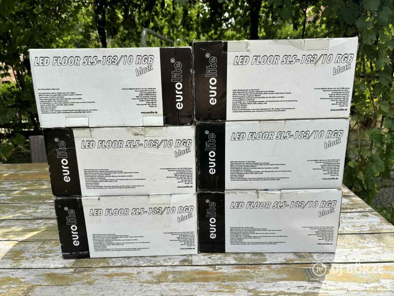 Eladó 6 db Eurolite LED FLOOR SLS-183/10 RGB LED-es lámpa Budakalászon.