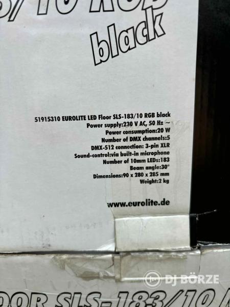 Eladó 6 db Eurolite LED FLOOR SLS-183/10 RGB LED-es lámpa Budakalászon.