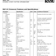 Rane Sac 22 2 utas aktív crossover