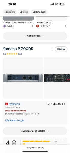 Yamaha p7000s végfok
