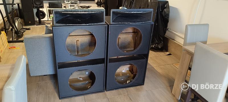 Gyári dupla 15" (38cm) EAW mély / mélyközép ládák párban