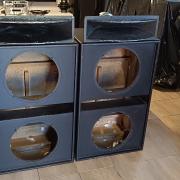 Gyári dupla 15" (38cm) EAW mély / mélyközép ládák párban