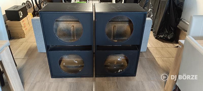 Gyári dupla 15" (38cm) EAW mély / mélyközép ládák párban