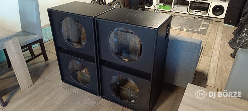 Gyári dupla 15" (38cm) EAW mély / mélyközép ládák párban