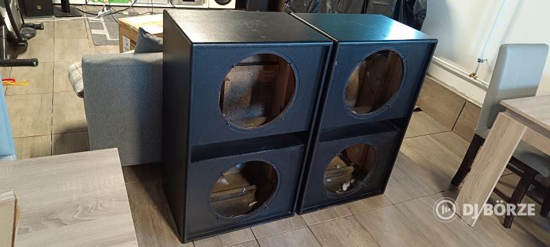 Gyári dupla 15" (38cm) EAW mély / mélyközép ládák párban