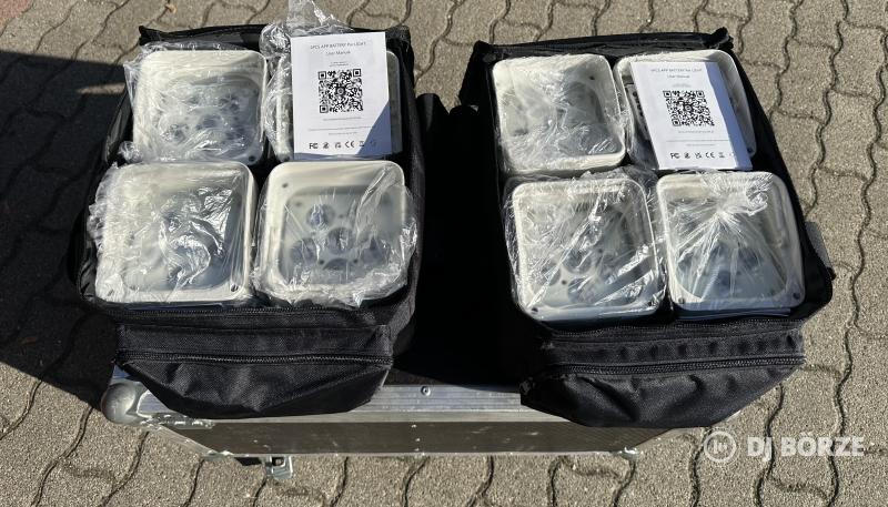 Akkumulátoros PAR lámpa - 6x18W - RGBWA+UV