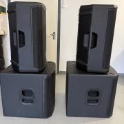 JBL PRX 915 és 915 XLF egyben a szett, 4 alkalommal használt