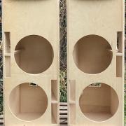 2x15" Rétegelt trapéz ládák