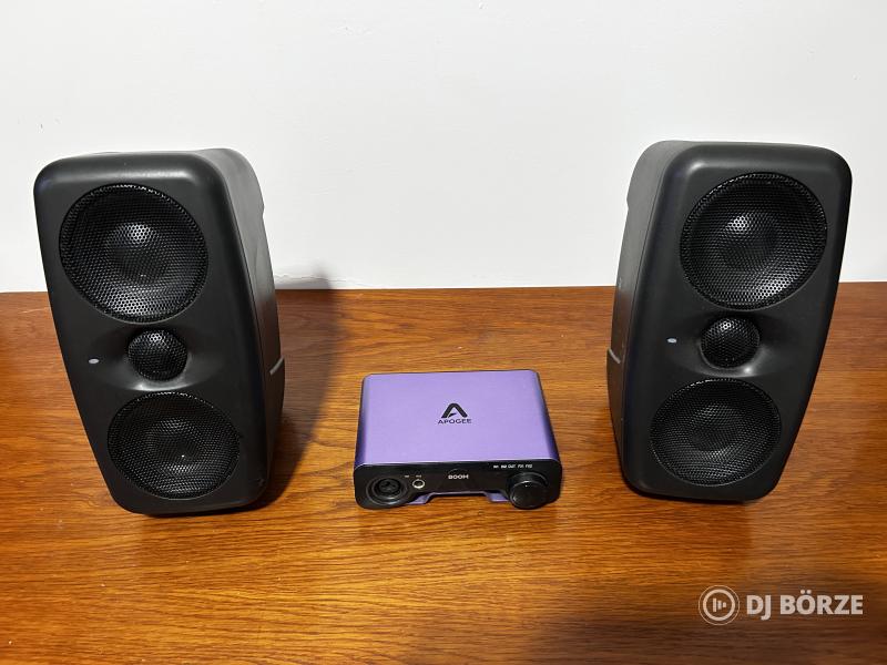 iloud MTM Mk I stúdió monitor és Apogee Boom külső hangkártya