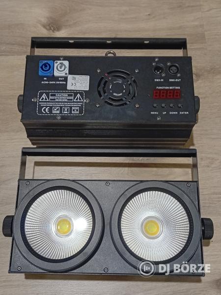 Utolsó 2db van! Cob Led 200w hideg, meleg Blinder, sokkoló (Beszámítás is)