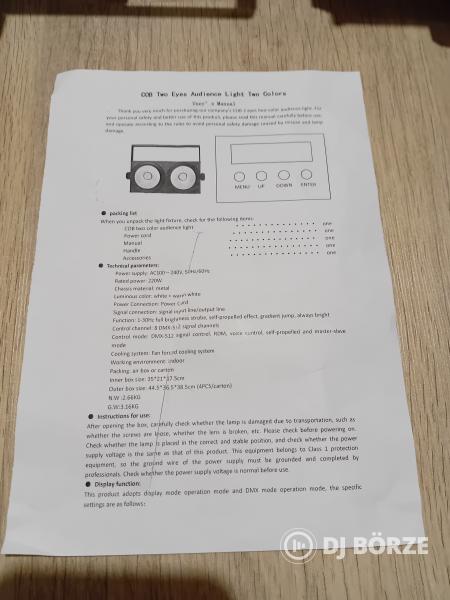 Utolsó 2db van! Cob Led 200w hideg, meleg Blinder, sokkoló (Beszámítás is)