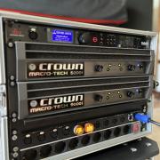Újszerű Crown MA5000i + MA9000i végfok + DBX PA2 rackben