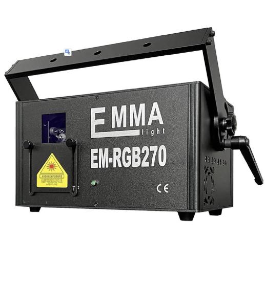 Bontatlan Profi 6W RGB lézer – EMMA RGB-270 ILDA / DMX vezérléssel – új állapotban