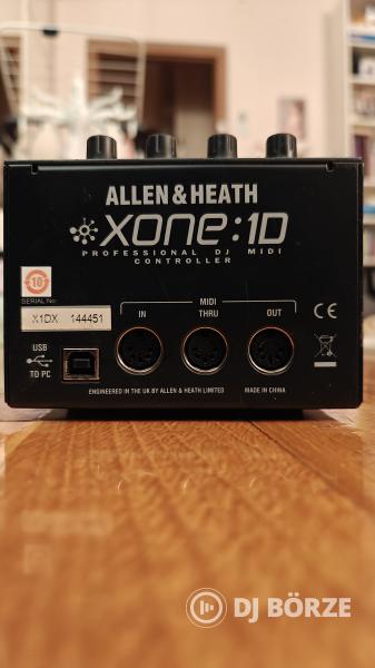 Allen & Heath Xone 1D Dj kontroller + M-Audio midi átalakító